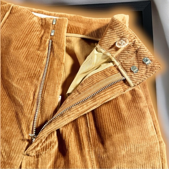 NWT Frame Denim ‘Pintuck Corduroy Trousers’ in “Camel” Size 0 - Picture 7 of 16